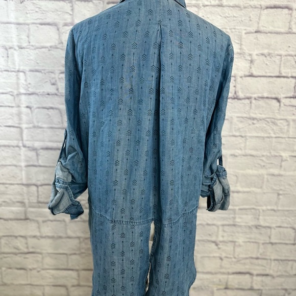 English Laundry Blue Chambray Button-Up Shirt Size L Great Pre-Owned Condition - Picture 5 of 11